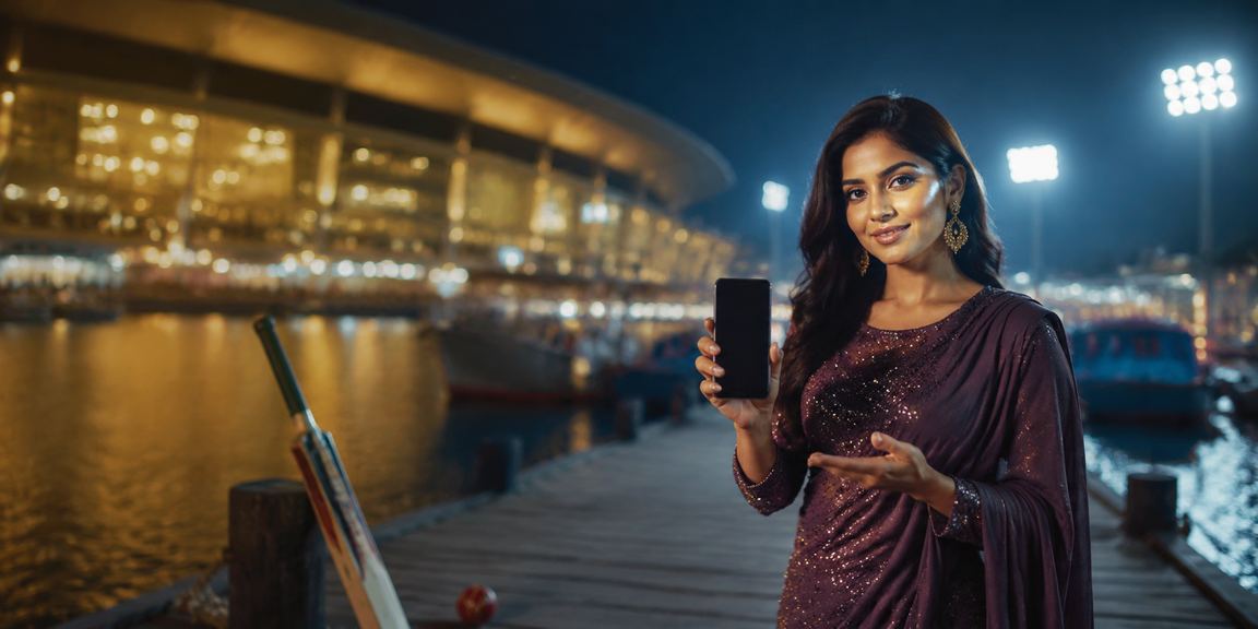 A young man in Dhaka watching a cricket match while using his mobile to place bets with a betwinner11 bonus
