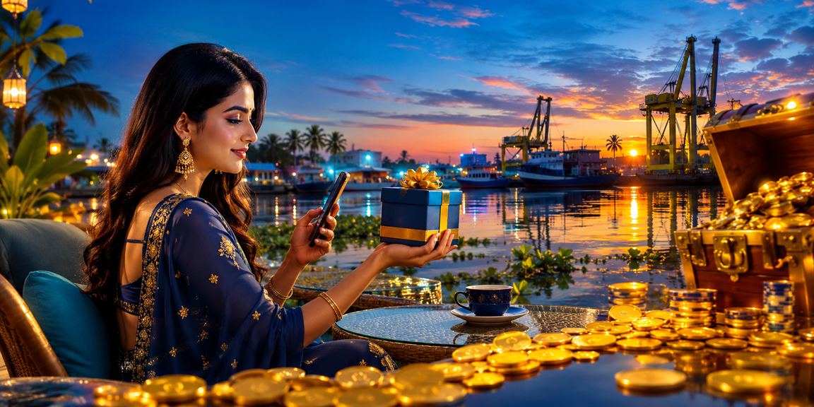 A user checking their betwinner11 cashback bonus on mobile in Khulna in the evening